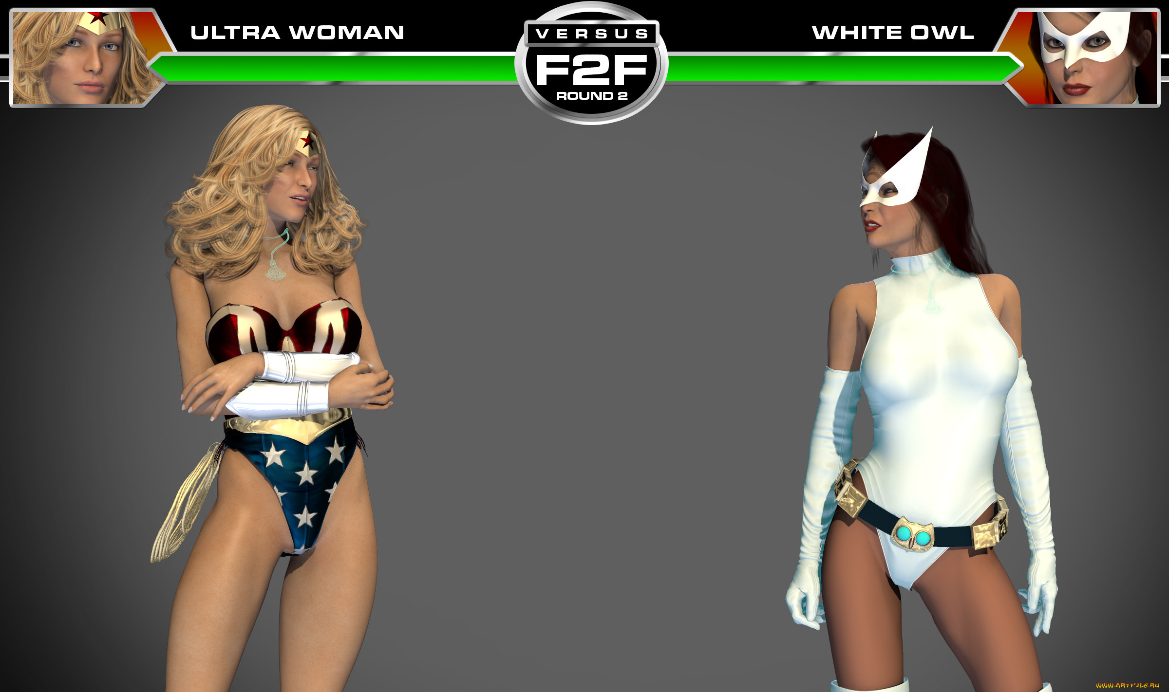 round 3,  ultra woman vs white owl, 3 ,  , fantasy, , , , , 